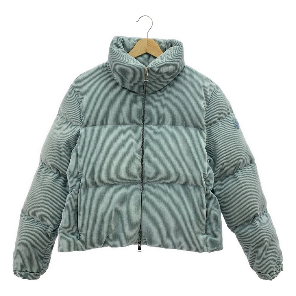 【成色極佳】MONCLER ANTRE 燈芯絨短款羽絨外套 | 0碼 | 淺藍色 | 女款