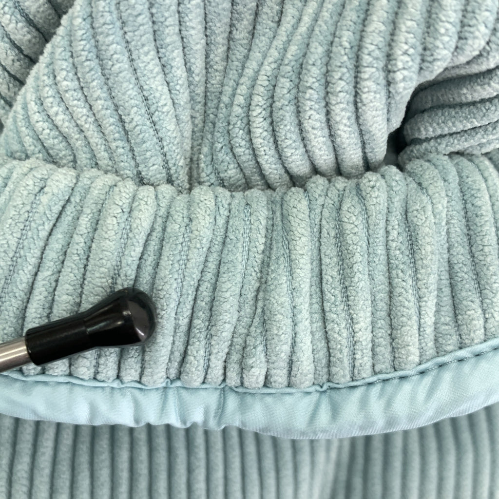 【成色極佳】MONCLER ANTRE 燈芯絨短款羽絨外套 | 0碼 | 淺藍色 | 女款