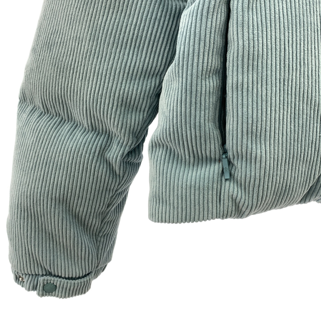 【成色極佳】MONCLER ANTRE 燈芯絨短款羽絨外套 | 0碼 | 淺藍色 | 女款