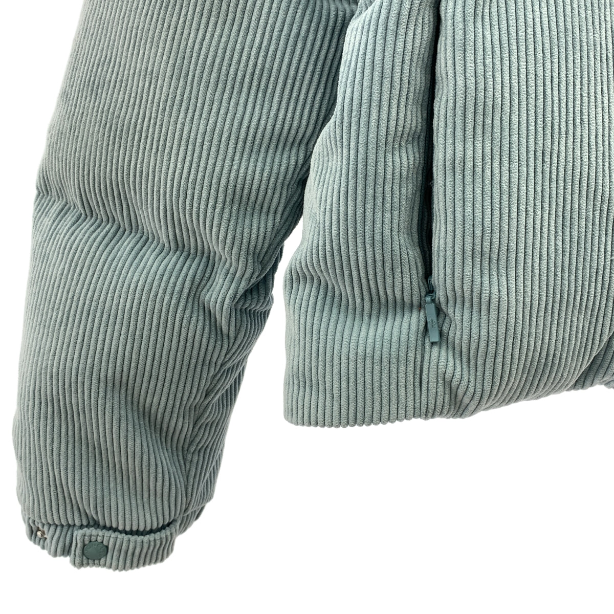 【成色極佳】MONCLER ANTRE 燈芯絨短款羽絨外套 | 0碼 | 淺藍色 | 女款