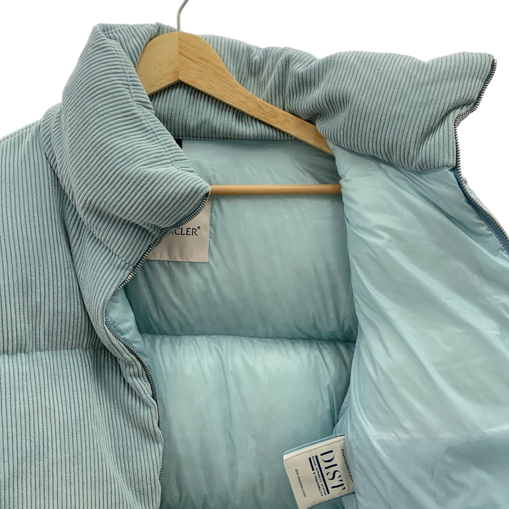 【成色極佳】MONCLER ANTRE 燈芯絨短款羽絨外套 | 0碼 | 淺藍色 | 女款