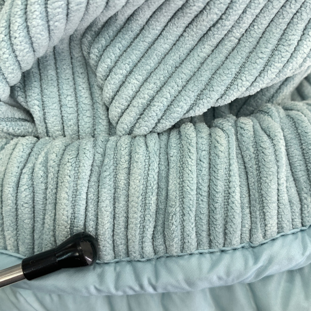 【成色極佳】MONCLER ANTRE 燈芯絨短款羽絨外套 | 0碼 | 淺藍色 | 女款