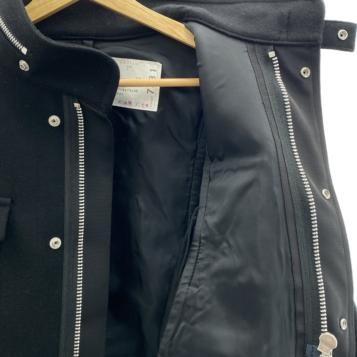 sacai / 사카이 | 2024AW | 복시 울 나일론 블루존 재킷 | 1 | 여성