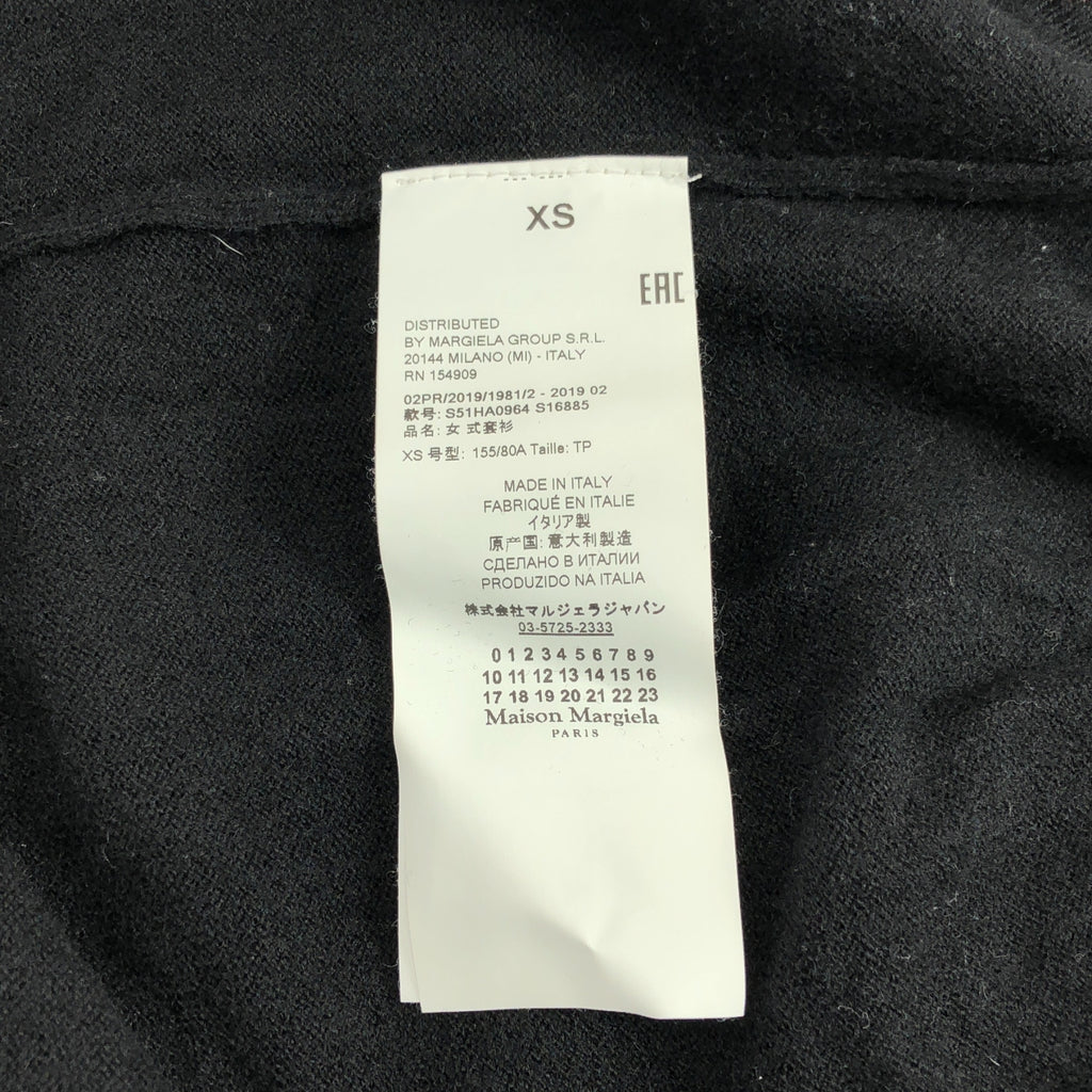 Maison Margiela / メゾンマルジェラ | 2019AW | ウール エルボーパッチ クルーネック ニット セーター | XS | レディース