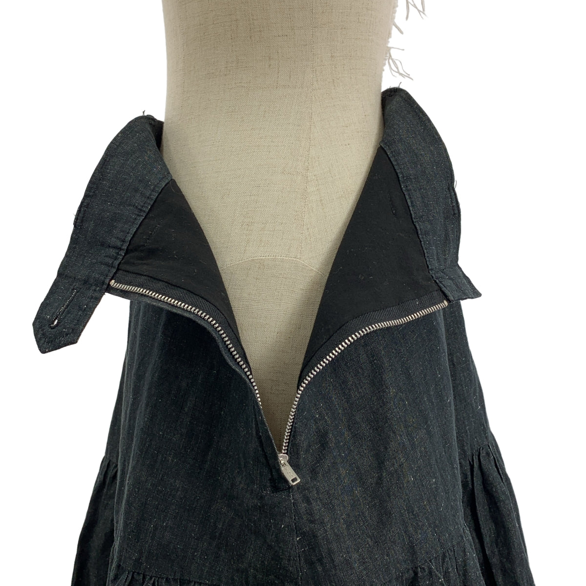 Y's / Y's Yohji Yamamoto | 2006春夏 | 棉麻側拉鍊褶皺蓬蓬長裙 | 2碼 | 女裝