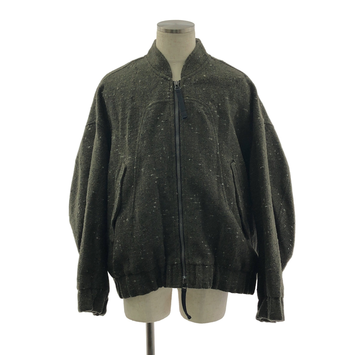 ziggy chen / 지기첸 | 2024AW | Oversized Bomber Jacket / 오버사이즈 봄버 재킷 / 무늬 총 안감 | 44 |