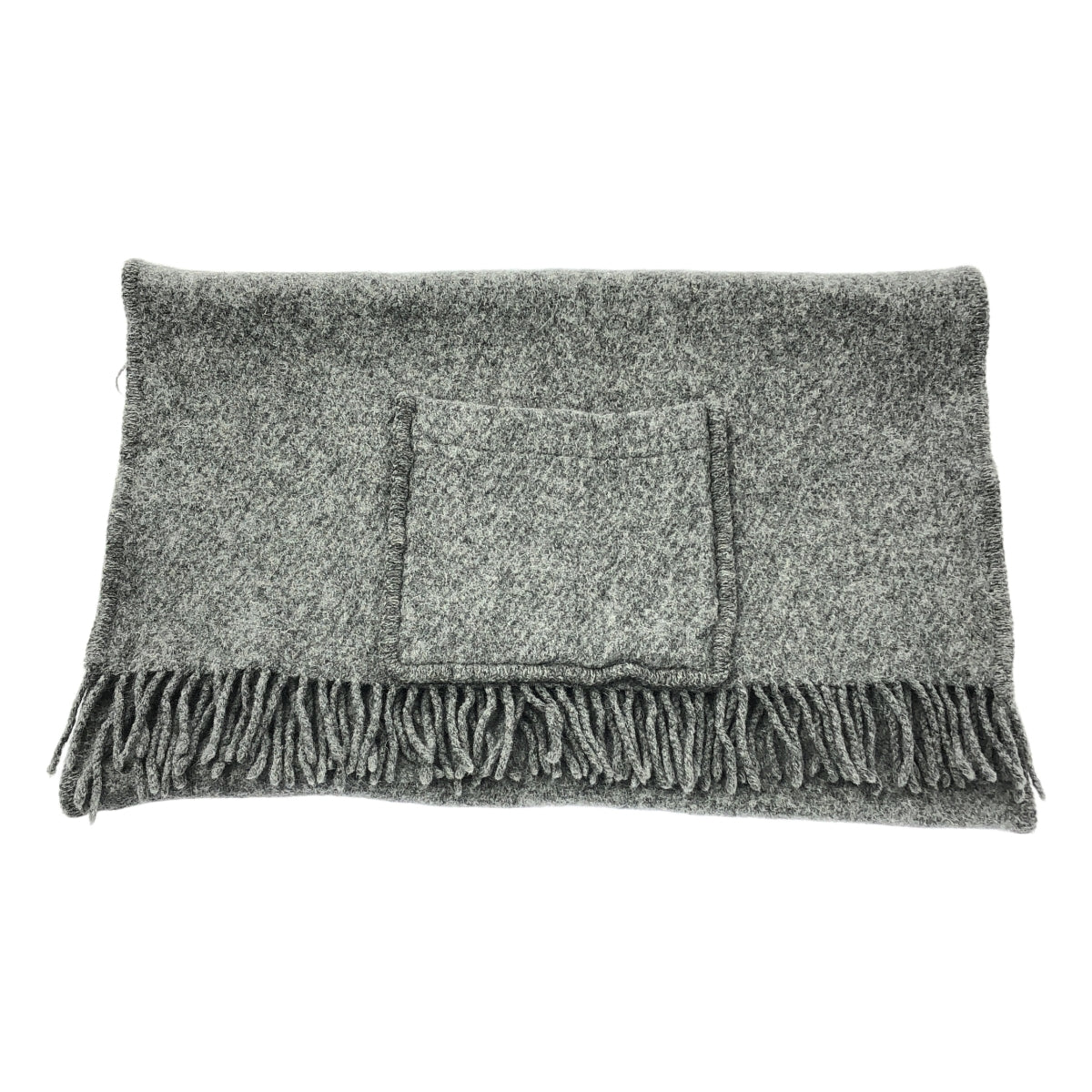 LAPUAN KANKURIT / 라푸안칸크리 | 포켓 첨부 프린지 울 블랭킷 숄 |