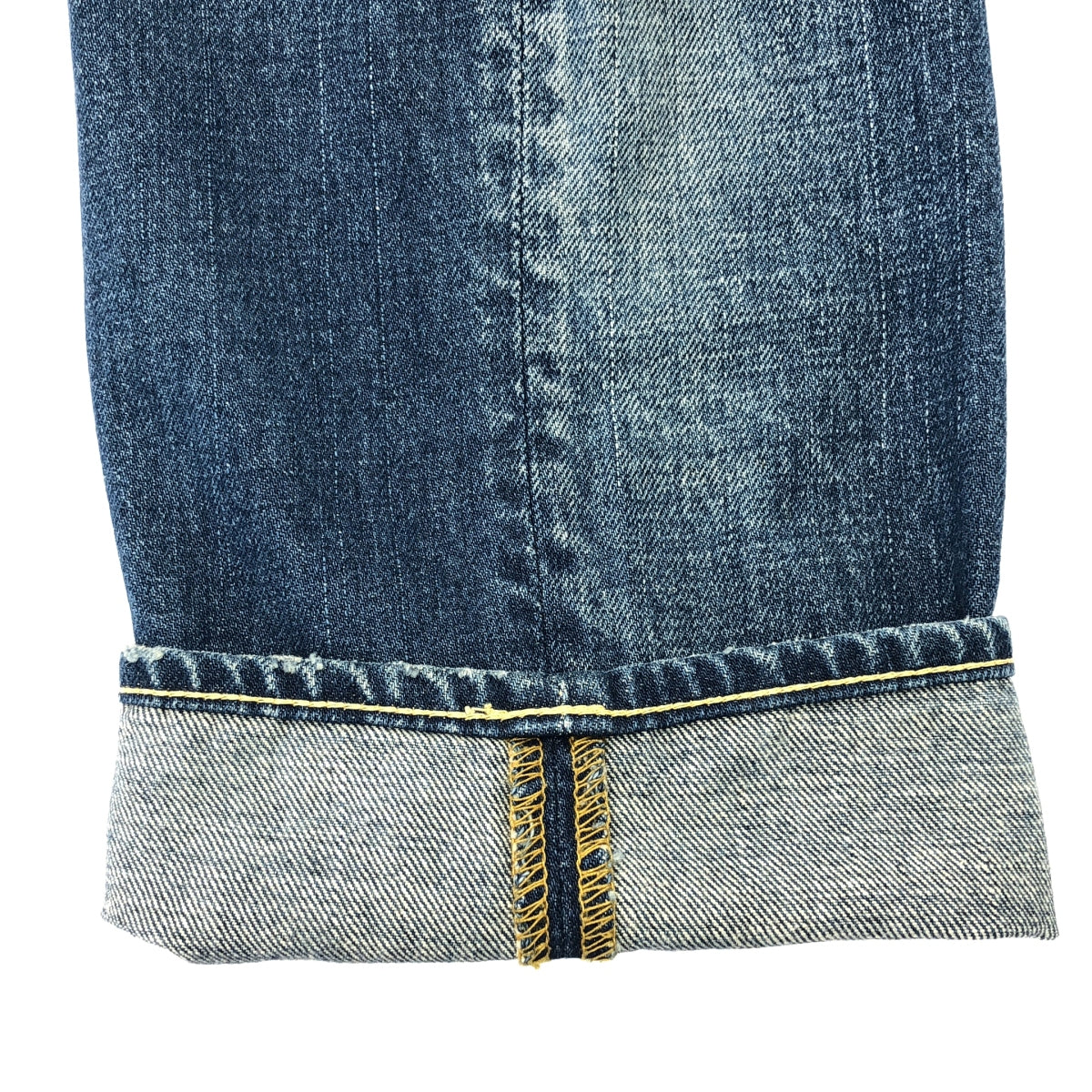 visvim / ビズビム | FLUXUS 03D5 SERGE DE NIMES ダメージ加工 ストレート デニムパンツ | W34 L30 | メンズ