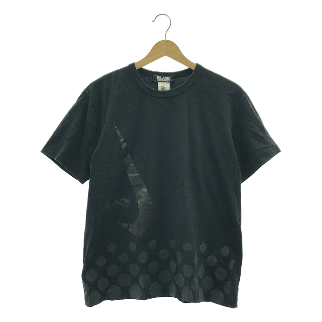 BLACK COMME des GARCONS / 블랙콤 데 걸슨 | 2016AW | × NIKE / 나이키 총무늬 로고 T셔츠 컷소우 | L | 맨즈