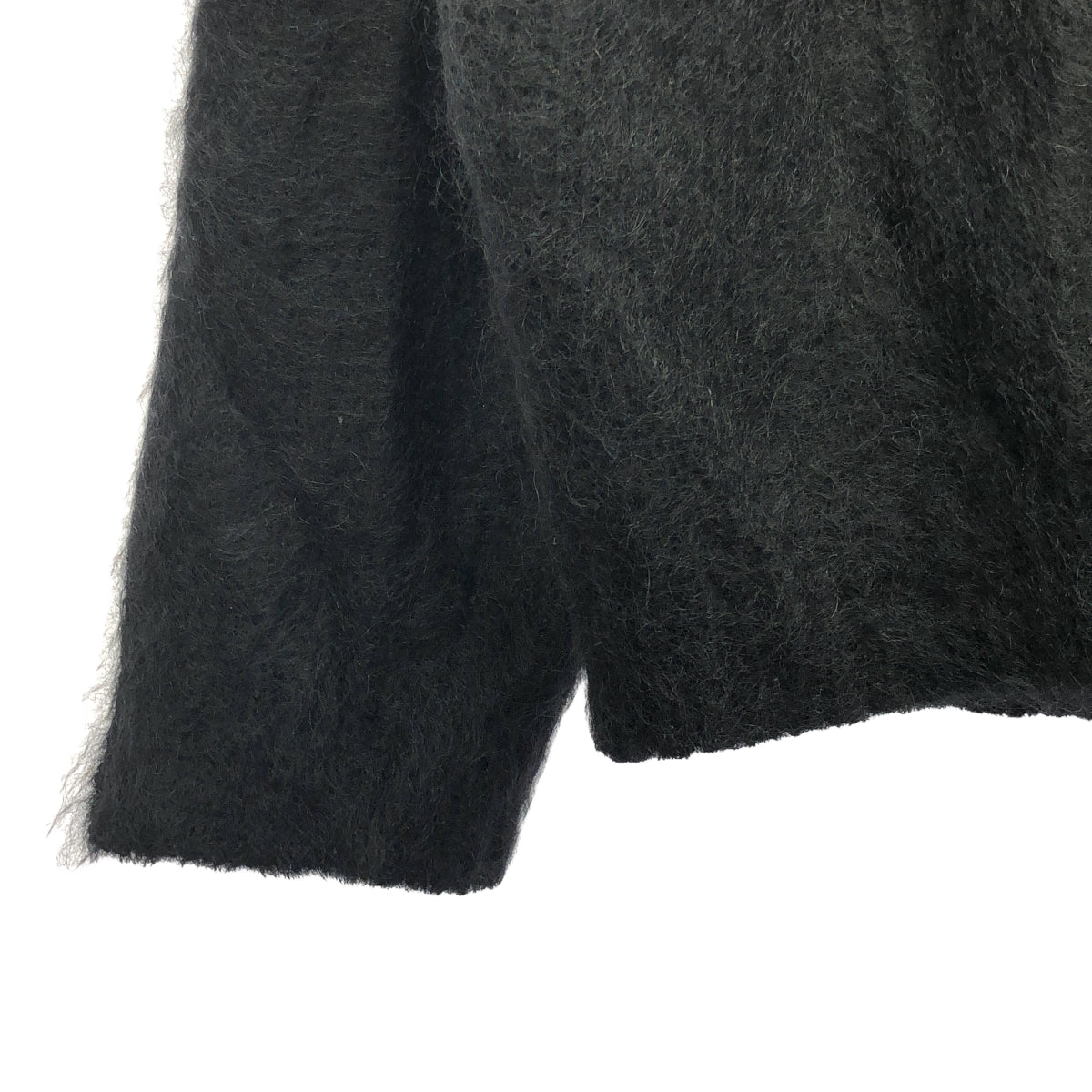 AP STUDIO / エーピーストゥディオ | 2023AW | MOHAIR WOOL V NECK CARDIGAN カーディガン | ブラック | レディース