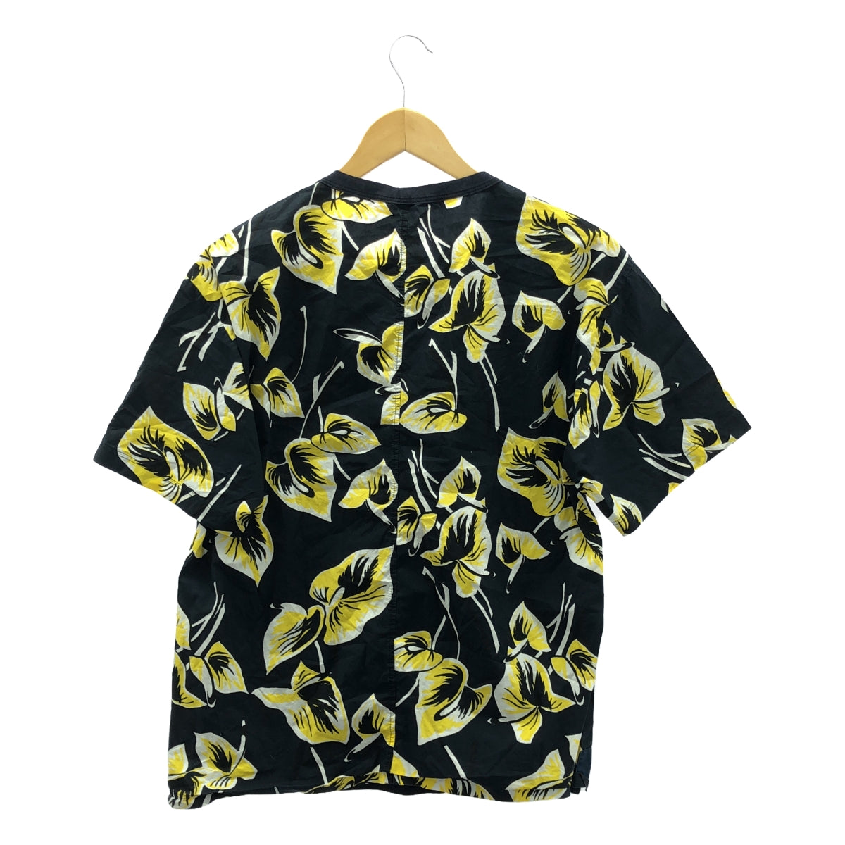 MARNI | Back print cut and sew | 46 | Navy/Yellow | Men's