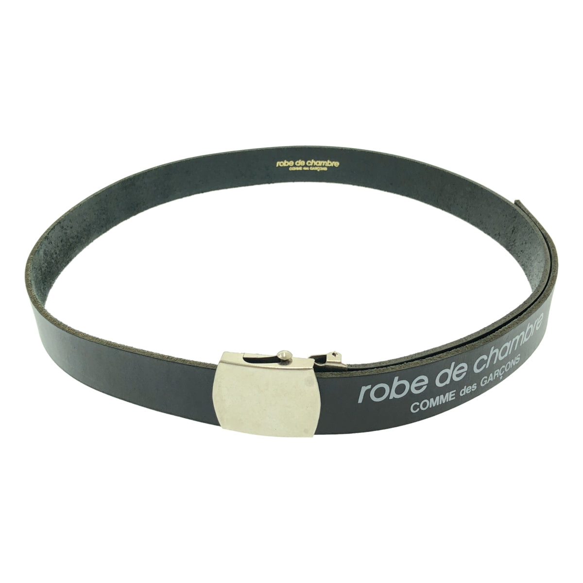 robe de chambre COMME des GARCONS / ローブドシャンブルコムデギャルソン | レザー ロゴ ガチャベルト |