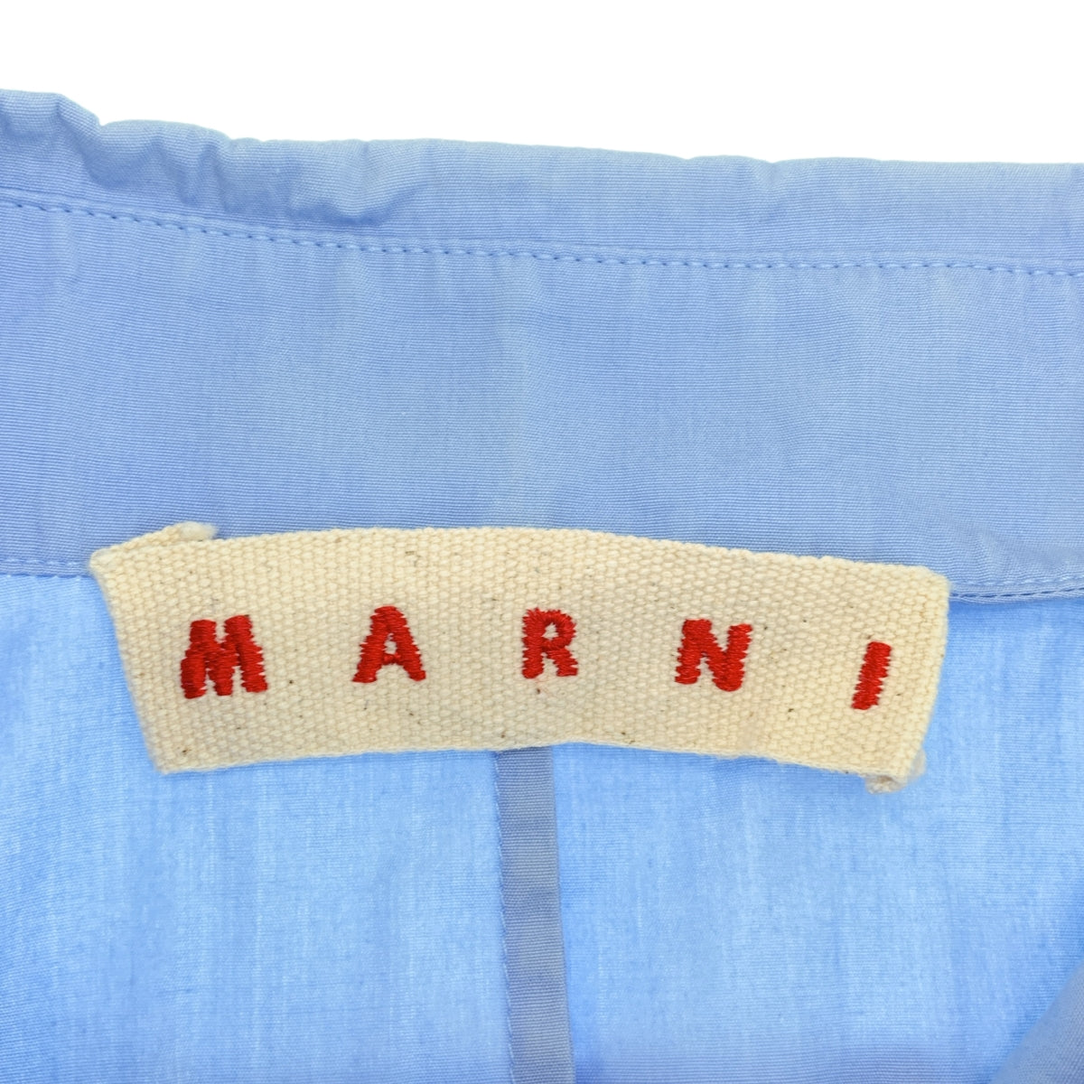 MARNI / マルニ | 2024SS | コットンポプリン フロントタック バックギャザー クロップドシャツ | 42 | レディース