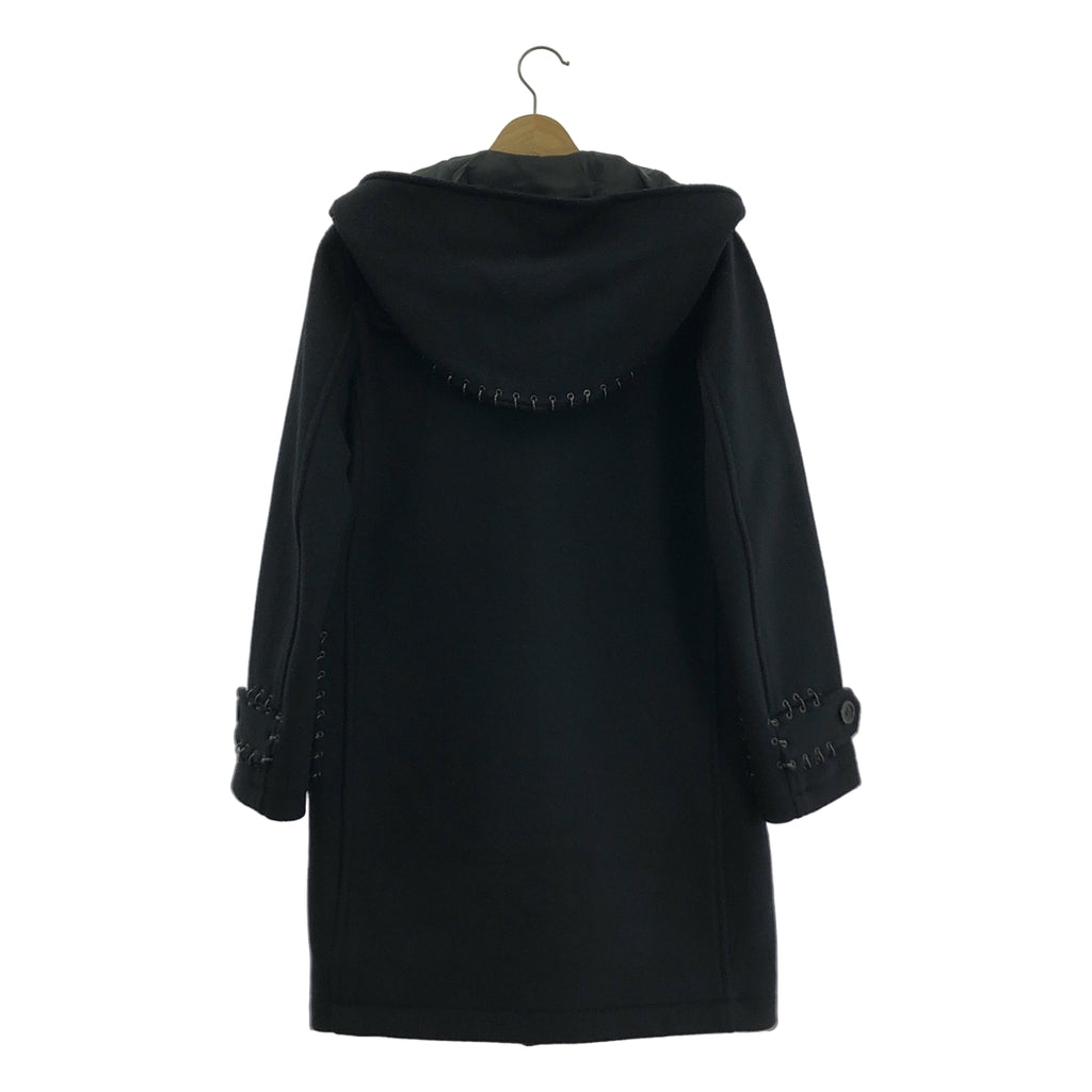 noir kei ninomiya / 느와르 케이니노미야 | 2015AW | 울 장식 더플 코트 후디 / 총 안감 | S | 여성