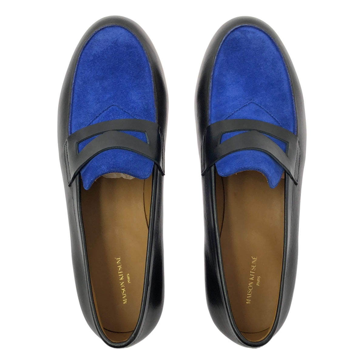 新品】 MAISON KITSUNE / メゾンキツネ | レザー スエード切替 バイ