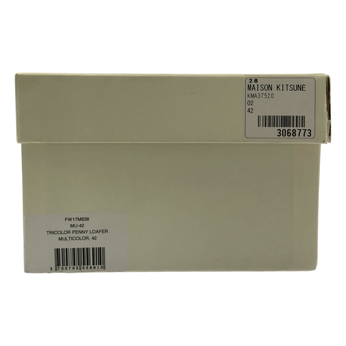 MAISON KITSUNE / メゾンキツネ | レザー スエード切替 バイカラー コインローファー | 42 | メンズ