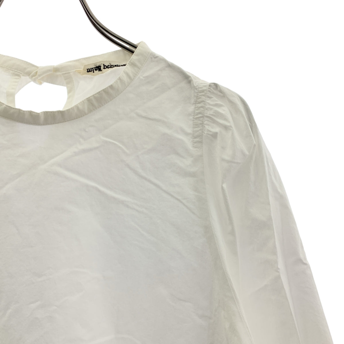 mina perhonen / ミナペルホネン | nuage / ヌアージュ バックリボン シャツ ブラウス | 36 | ホワイト | レディース