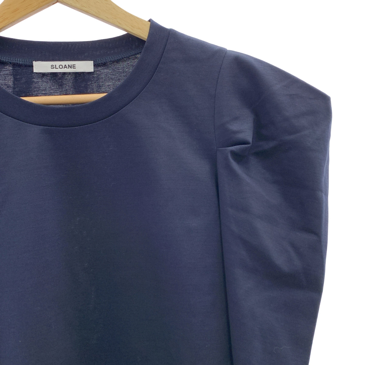 SLOANE / スローン | コットン パワーショルダー Tシャツ | F | レディース