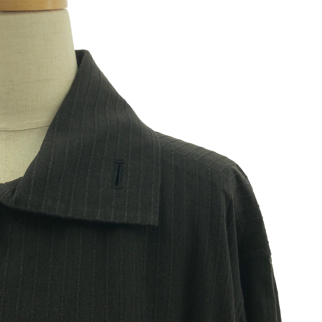 【美品】  ISSEY MIYAKE PERMANENTE / イッセイミヤケペルマネンテ | 2004AW | オーバーシルエット シングルコート / 裏地付き | M | ブラック | メンズ