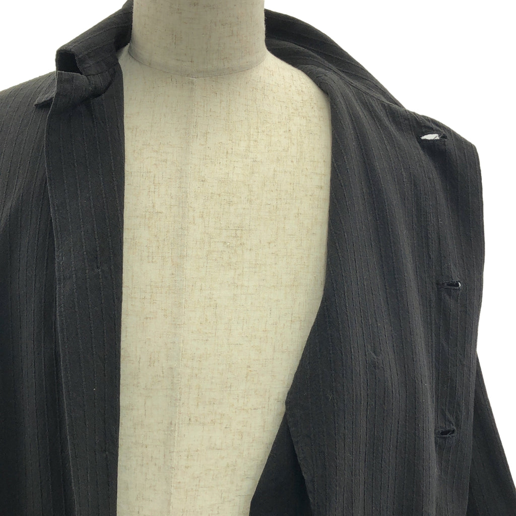 【美品】  ISSEY MIYAKE PERMANENTE / イッセイミヤケペルマネンテ | 2004AW | オーバーシルエット シングルコート / 裏地付き | M | ブラック | メンズ