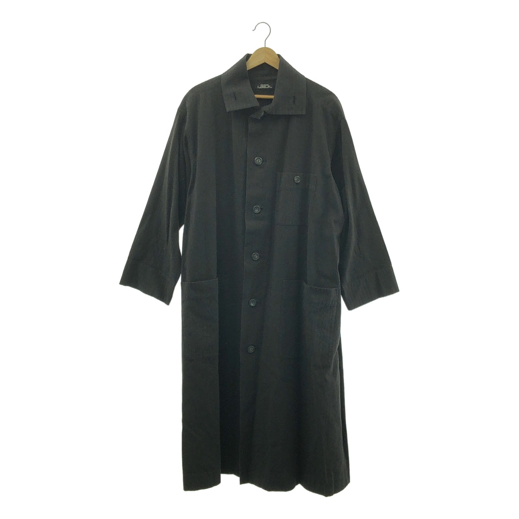 【美品】  ISSEY MIYAKE PERMANENTE / イッセイミヤケペルマネンテ | 2004AW | オーバーシルエット シングルコート / 裏地付き | M | ブラック | メンズ