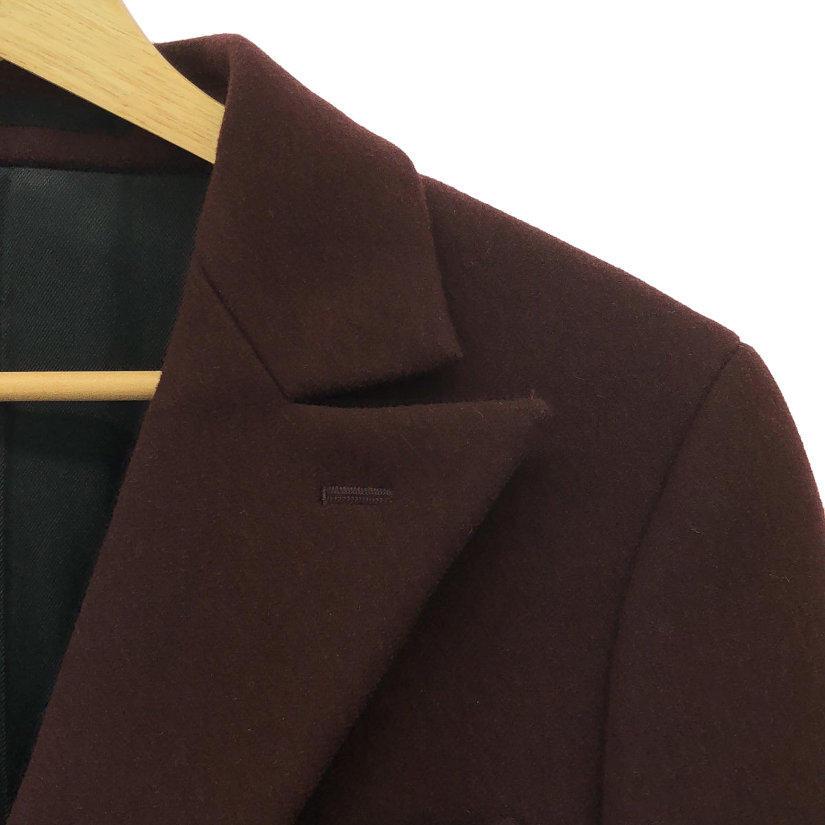 scye basics / Scythe basics | Wool cashmere blend double chester coat | 38 | Burgundy | Men's