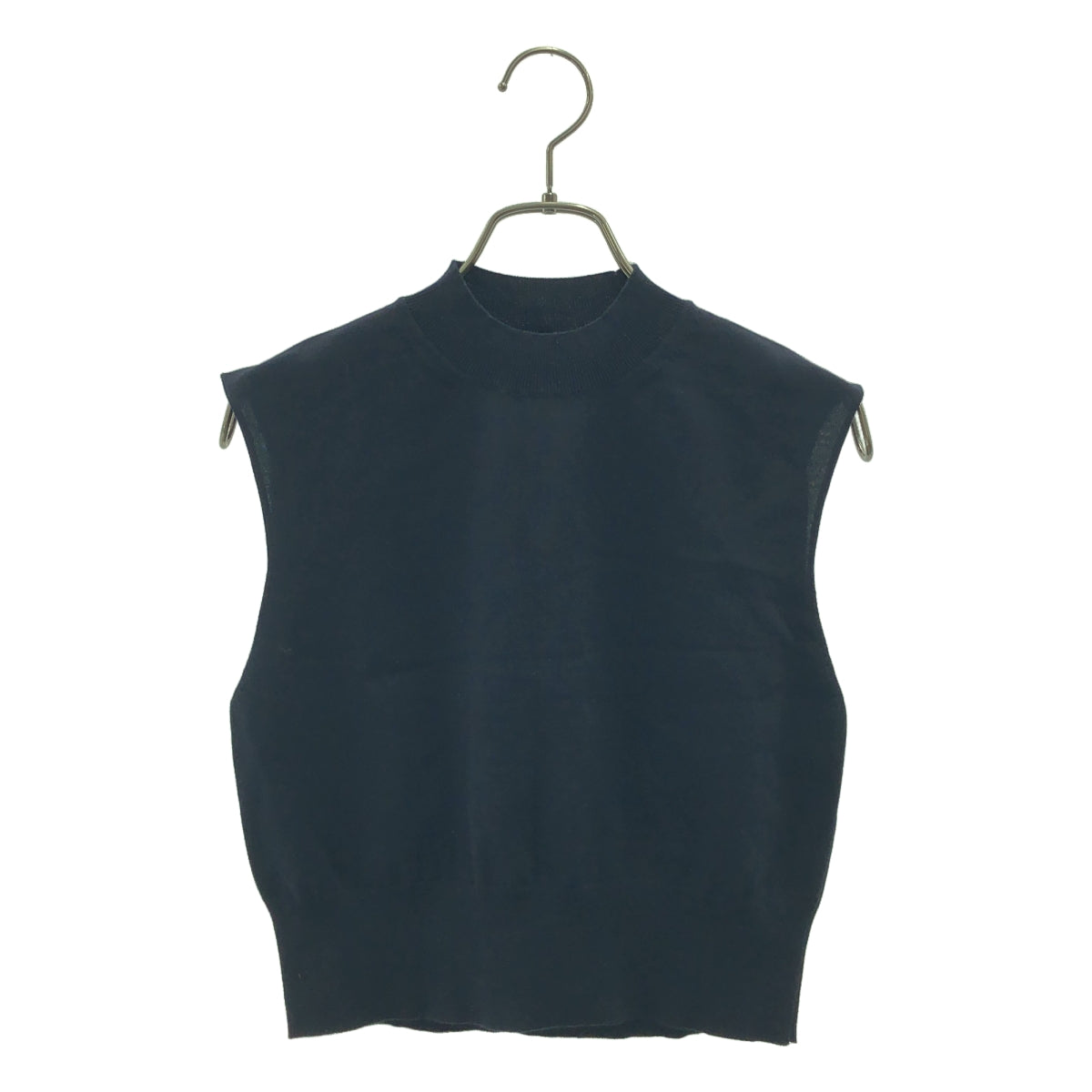 AURALEE / オーラリー | SUPER HIGH GAUGE COTTON KNIT SLEEVELESS ニットベスト | 0 | ネイビー | レディース