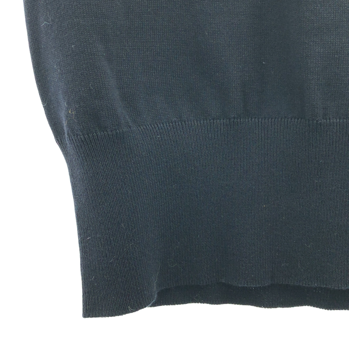 AURALEE / オーラリー | SUPER HIGH GAUGE COTTON KNIT SLEEVELESS ニットベスト | 0 | ネイビー | レディース