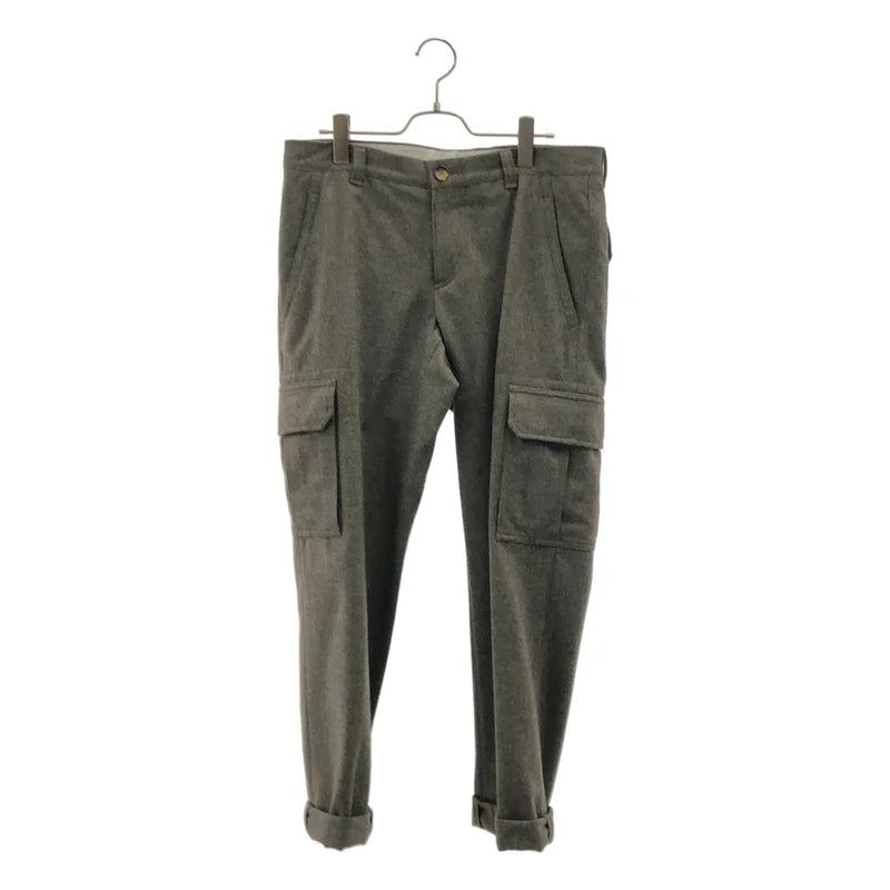 BRUNELLO CUCINELLI / ブルネロクチネリ | ウール ロールアップ カーゴパンツ | M | メンズ