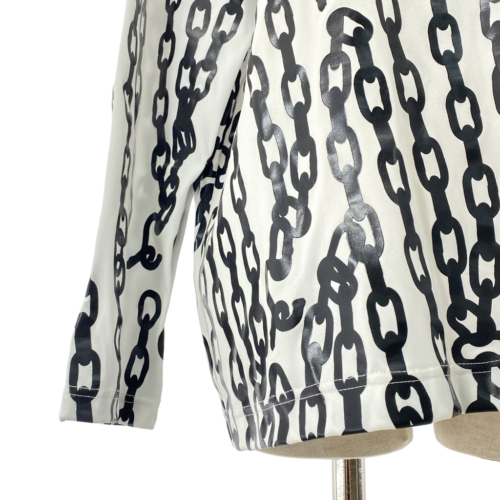 COMME des GARCONS / 콤데 갤슨 | 2024AW | 폴리에스테르 무늬 체인 오버 실루엣 컷소우 | S |