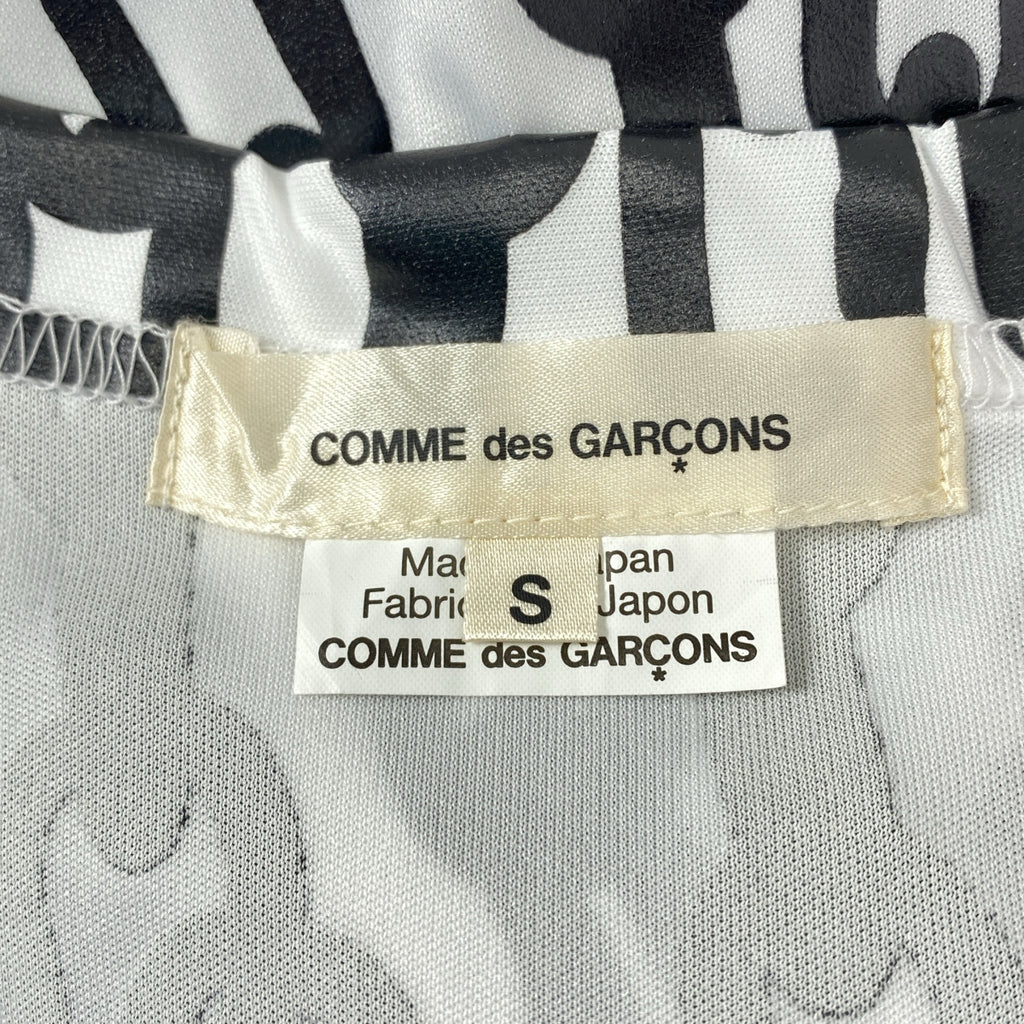 COMME des GARCONS / 콤데 갤슨 | 2024AW | 폴리에스테르 무늬 체인 오버 실루엣 컷소우 | S |