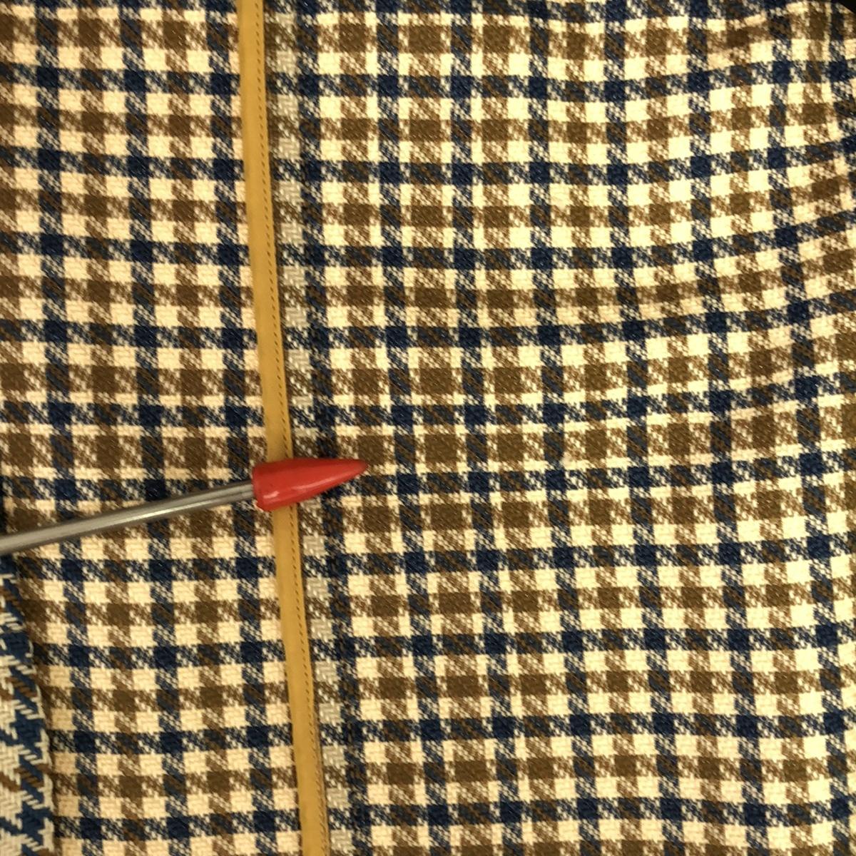 【美品】  CABaN / キャバン | ハウンドトゥース チェック スタンド ブルゾン | F | ベージュ系 | レディース