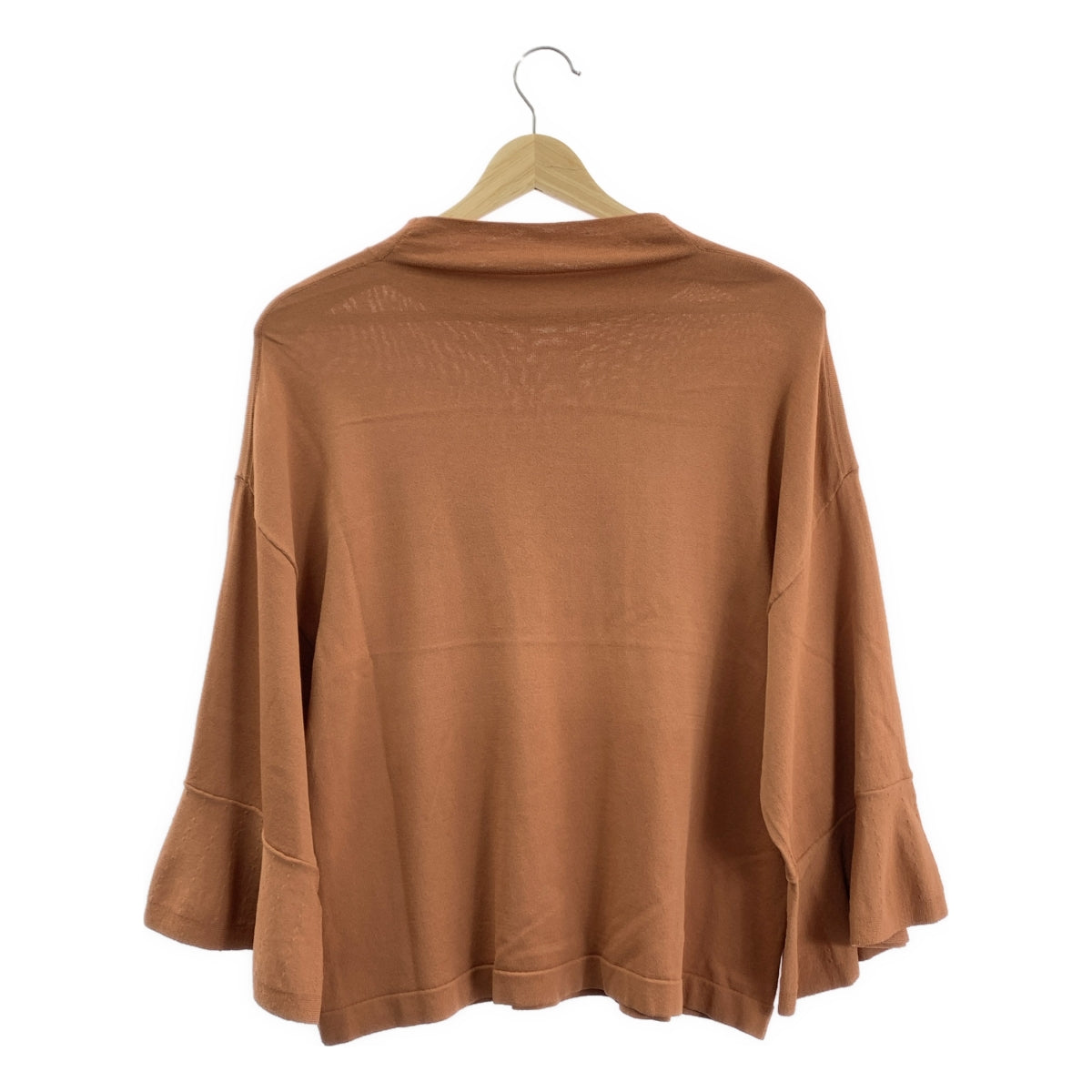 MUVEIL / 뮤베일 | 진주 플레어 슬리브 풀오버 탑스 | 38 | 브라운 계열 | 여성