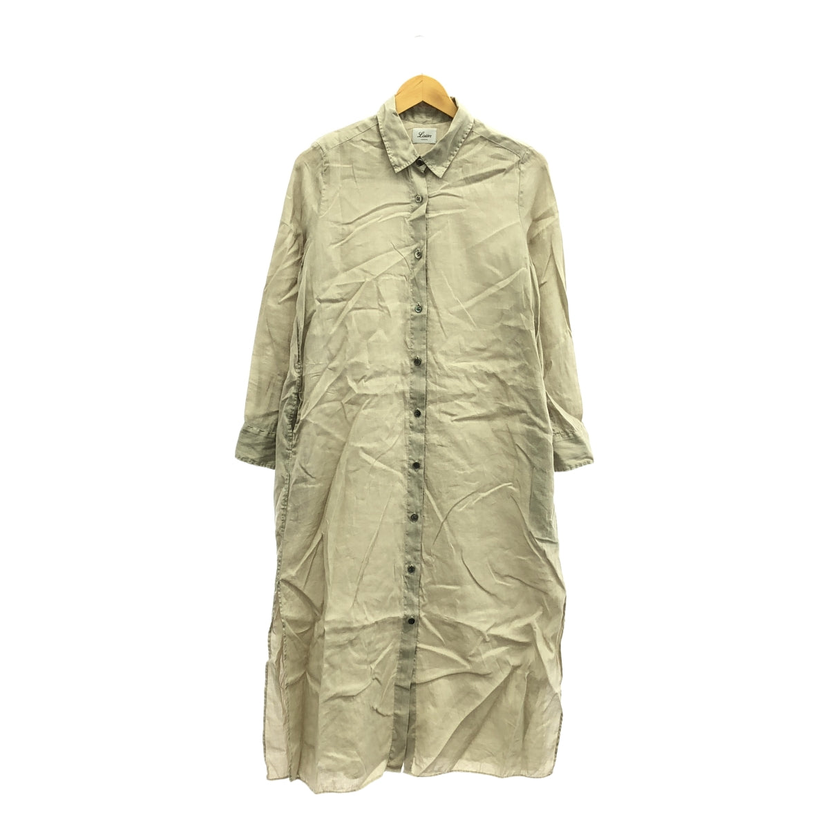 利西埃公寓 / 利西埃公寓 | 利西埃公寓2023SS |苧麻襯衫裙 | F |米色 |女性的