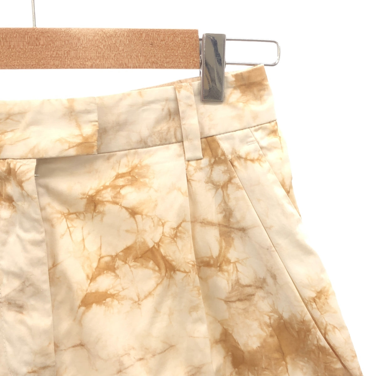 3.1 Phillip Lim |紮染塞褶短褲 | 00 |棕色/白色 |女性的