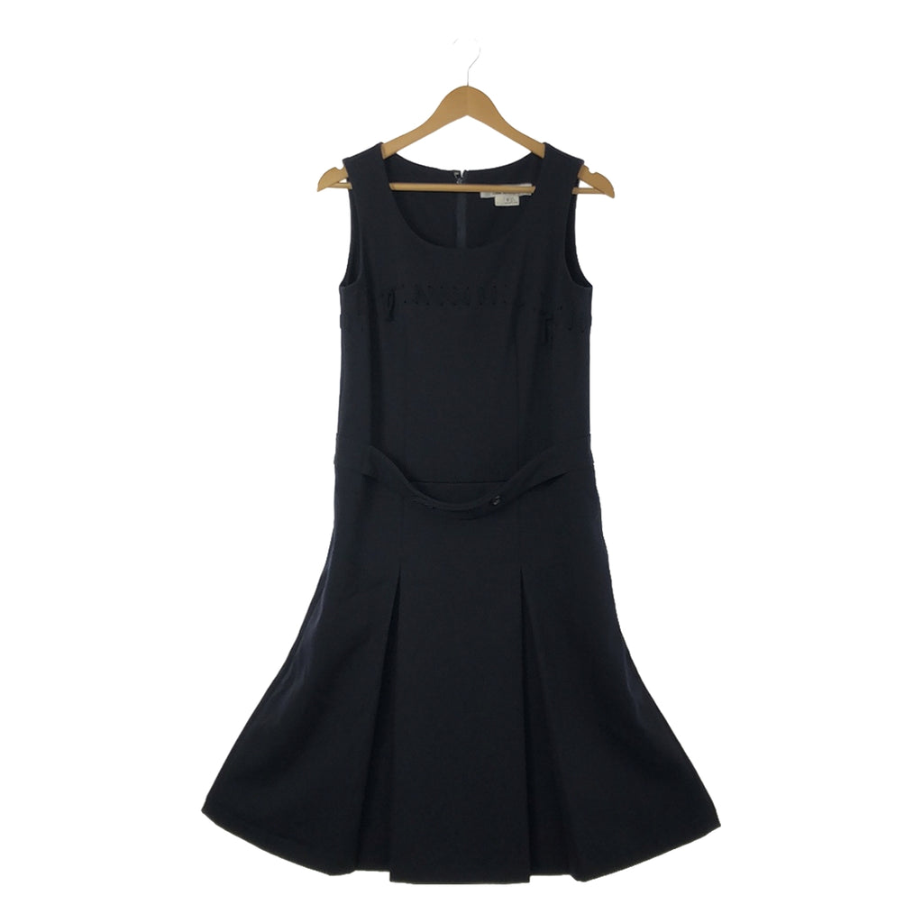 [品相良好] COMME des GARCONS COMME des GARCONS / Comme des |繫帶無袖褶皺連身裙 | S |深海軍藍 |女性的