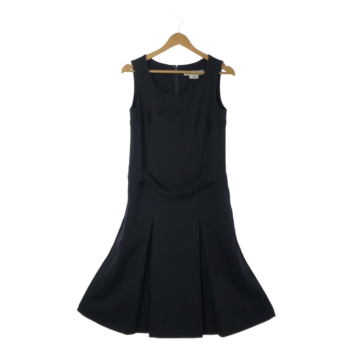 [Good Condition] COMME des GARCONS COMME des GARCONS / Comme des | Lace-up Sleeveless Pleated Dress | S | Dark Navy | Women's