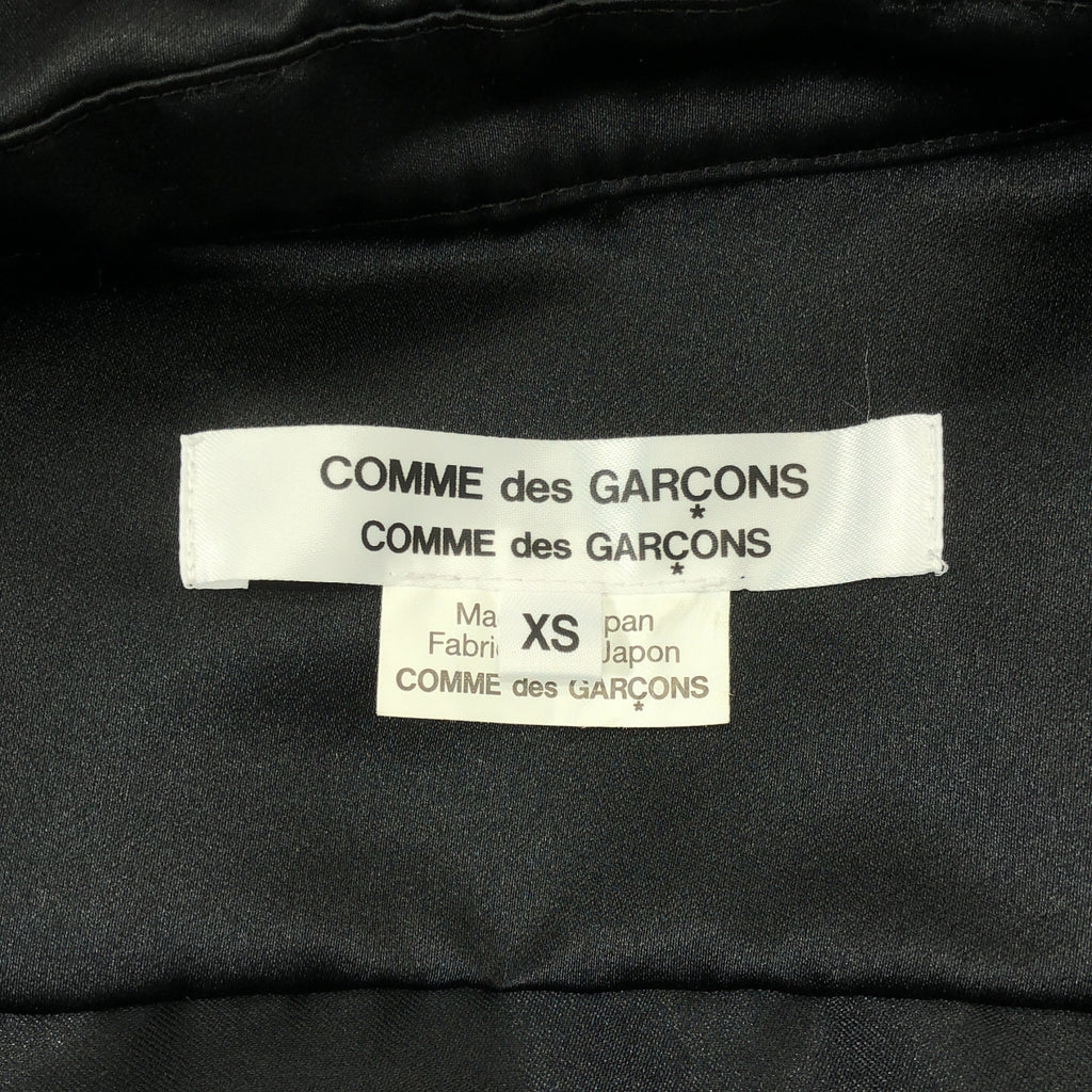 【近全新】COMME des GARCONS | 2024秋冬系列 | 聚酯不對稱圓領洋裝 | XS碼 | 黑色 | 女裝