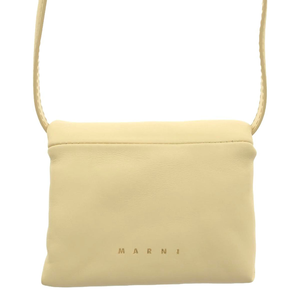 [狀況良好] MARNI | 2023秋冬 |迷你 PRISMA 手拿包 |白色 |女性的
