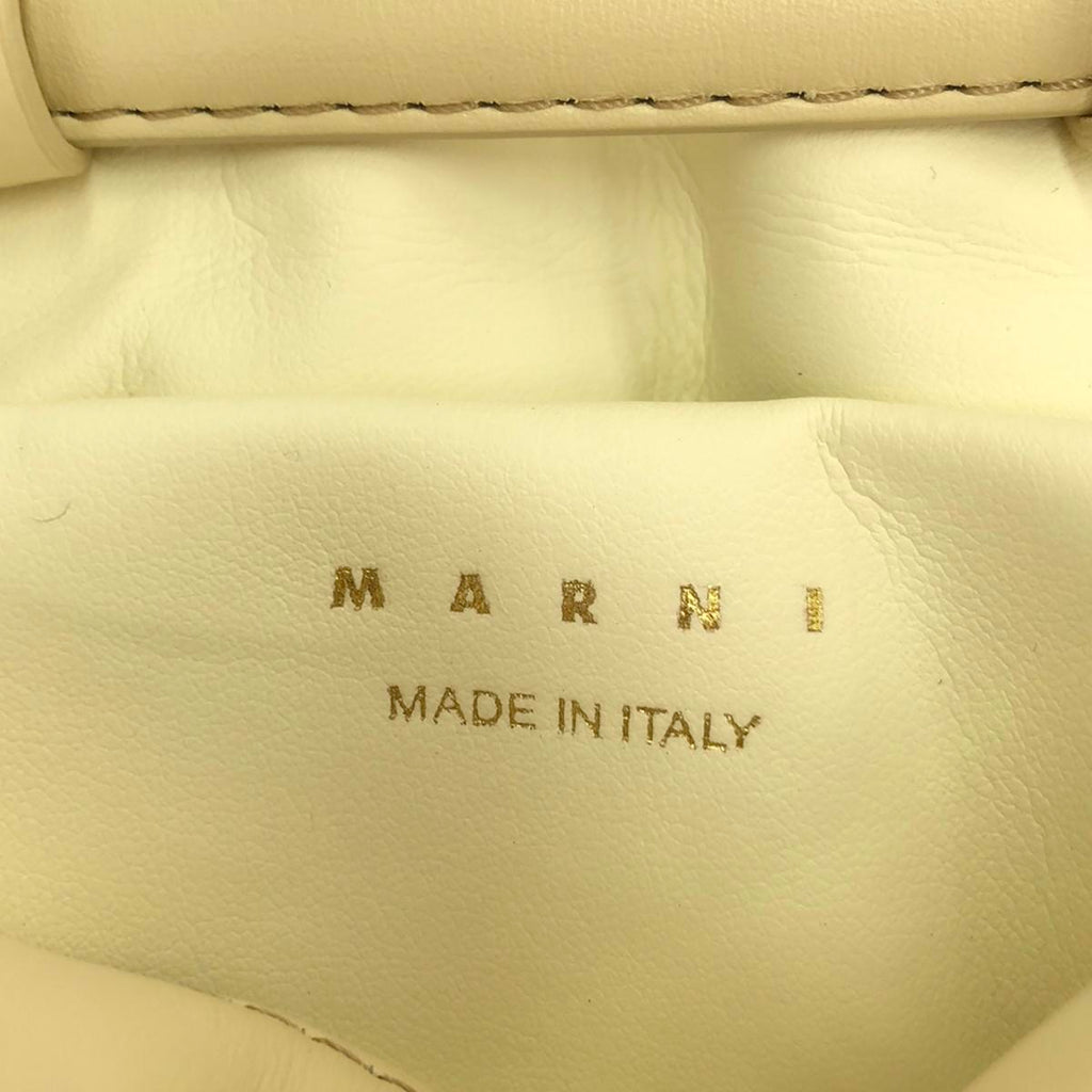 [狀況良好] MARNI | 2023秋冬 |迷你 PRISMA 手拿包 |白色 |女性的