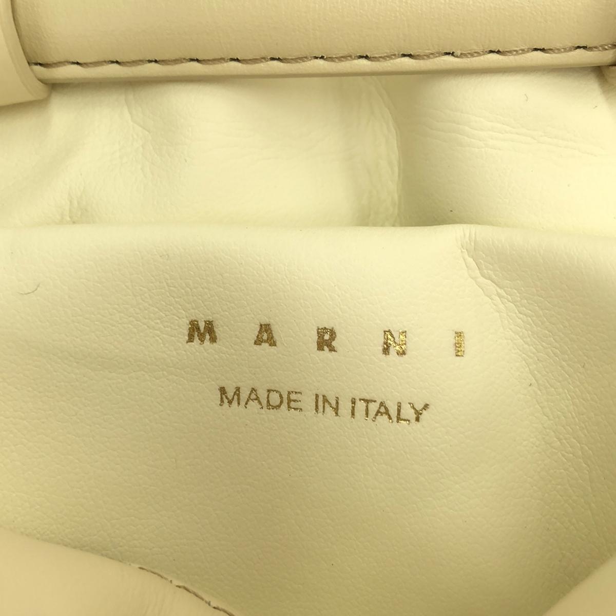 [狀況良好] MARNI | 2023秋冬 |迷你 PRISMA 手拿包 |白色 |女性的