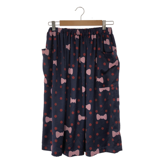 COMME des GARCONS GIRL | 2019 | Dot Ribbon Print Easy Skirt | XS | Women's