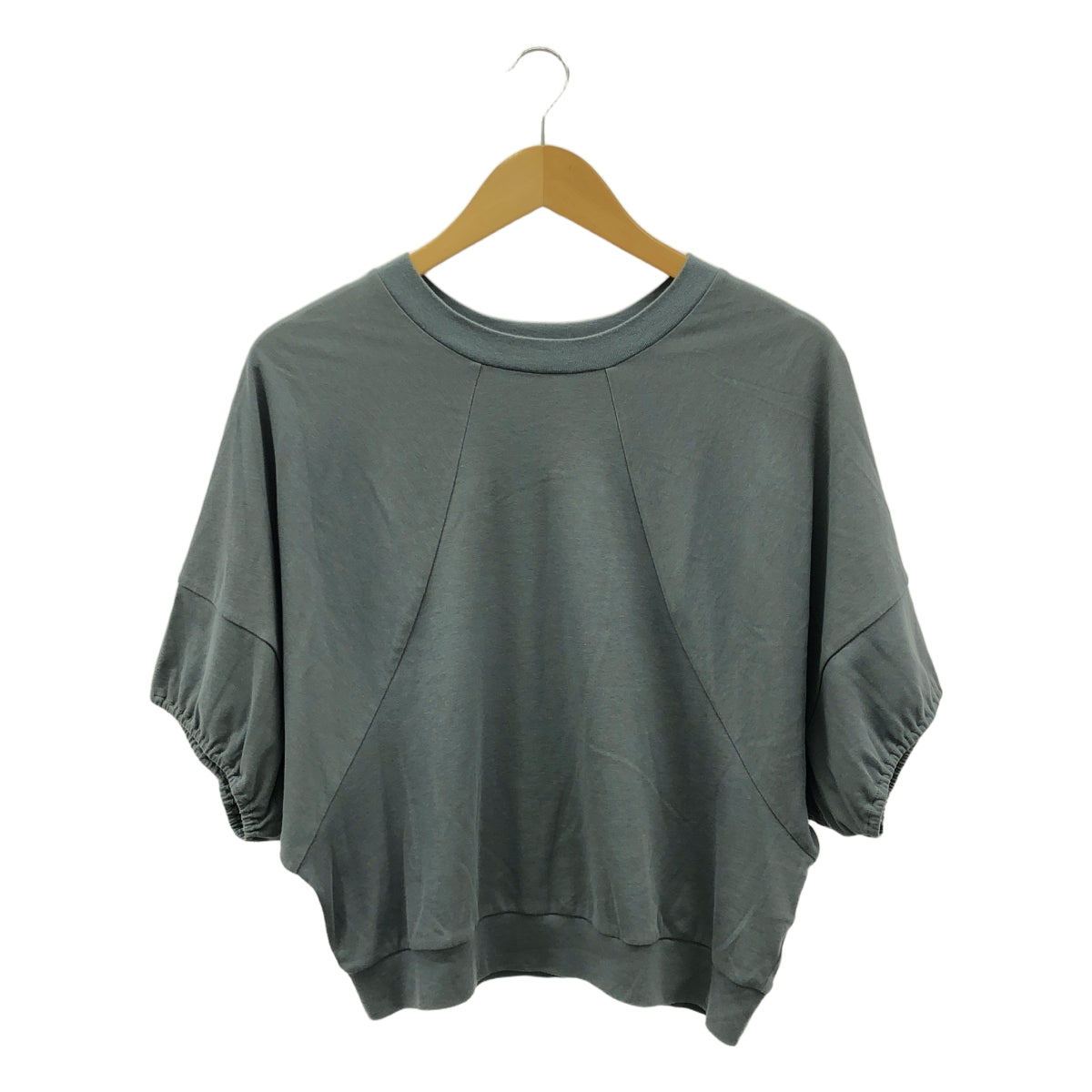 mina perhonen / mina perhonen | 2024ss | dry breeze dolman sleeve cut and sew | 36 | blue gray | women's