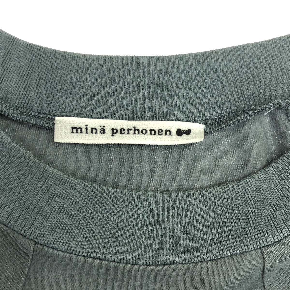 mina perhonen / mina perhonen | 2024ss | dry breeze dolman sleeve cut and sew | 36 | blue gray | women's