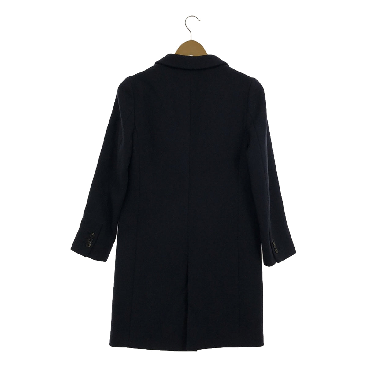 UNITED ARROWS | MANTECO Wool Long Chester Coat | 38 | Navy | Women's