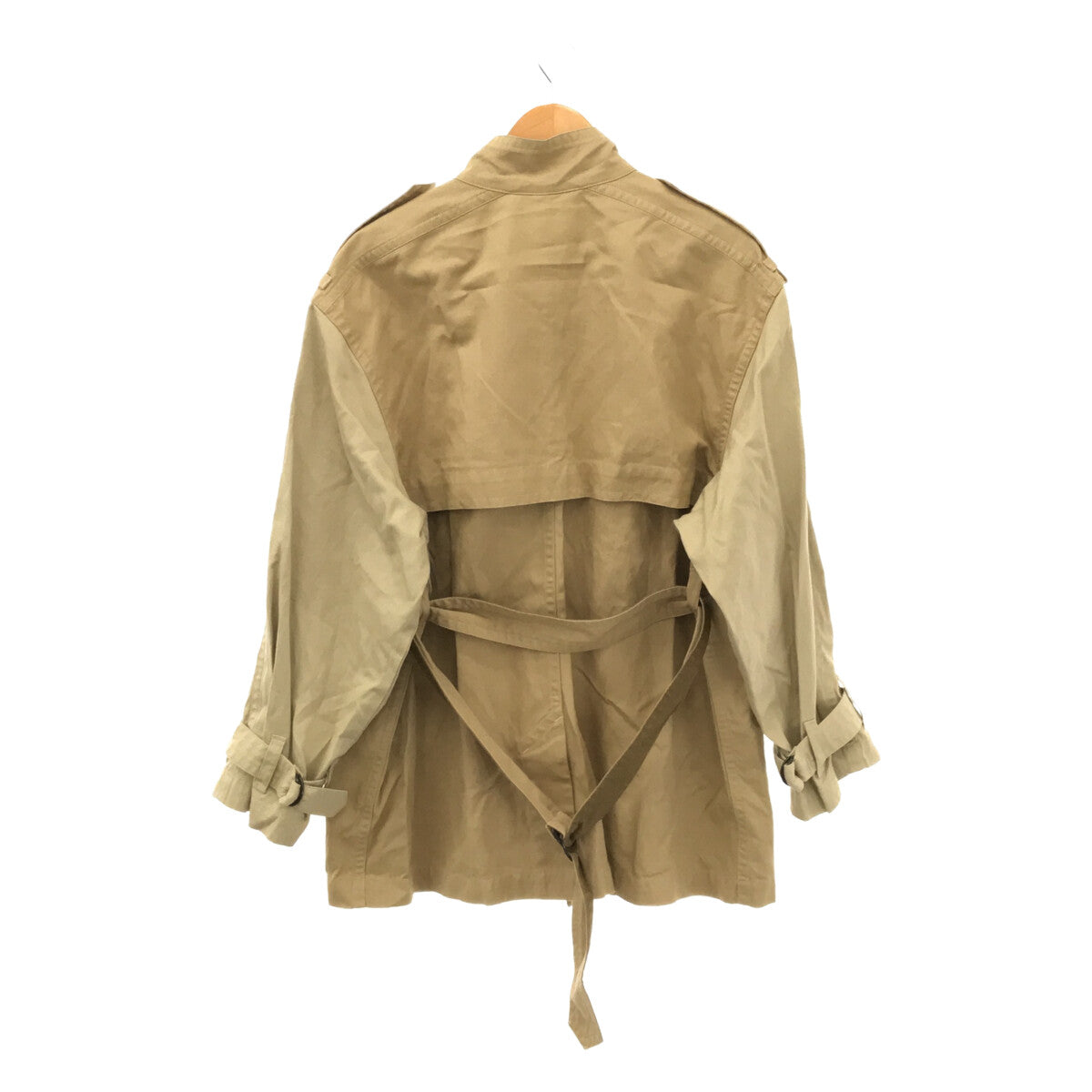 [New] ISABEL MARANT ETOILE | 2022SS | VESTE KELLY Cotton Linen High Neck Military Coat | 36 | Beige | Women's