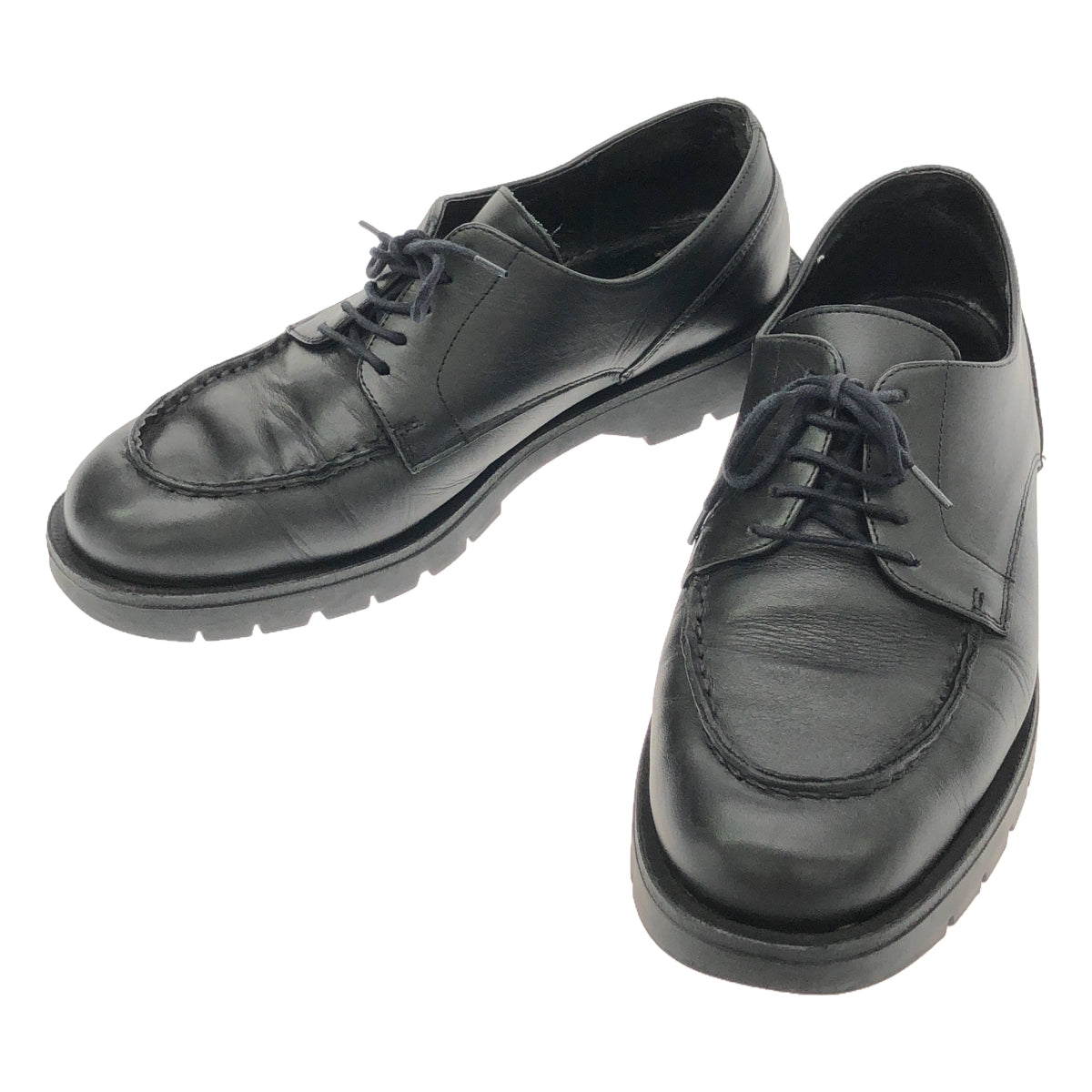 KLEMAN / Clement | FRODAN U-tip leather shoes | 42 | Black | Men's
