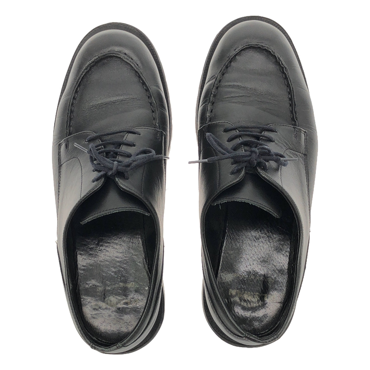 KLEMAN / Clement | FRODAN U-tip leather shoes | 42 | Black | Men's