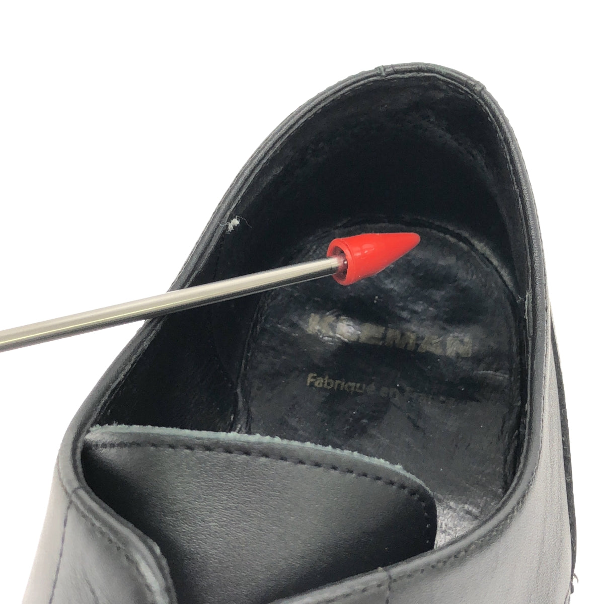 KLEMAN / Clement | FRODAN U-tip leather shoes | 42 | Black | Men's