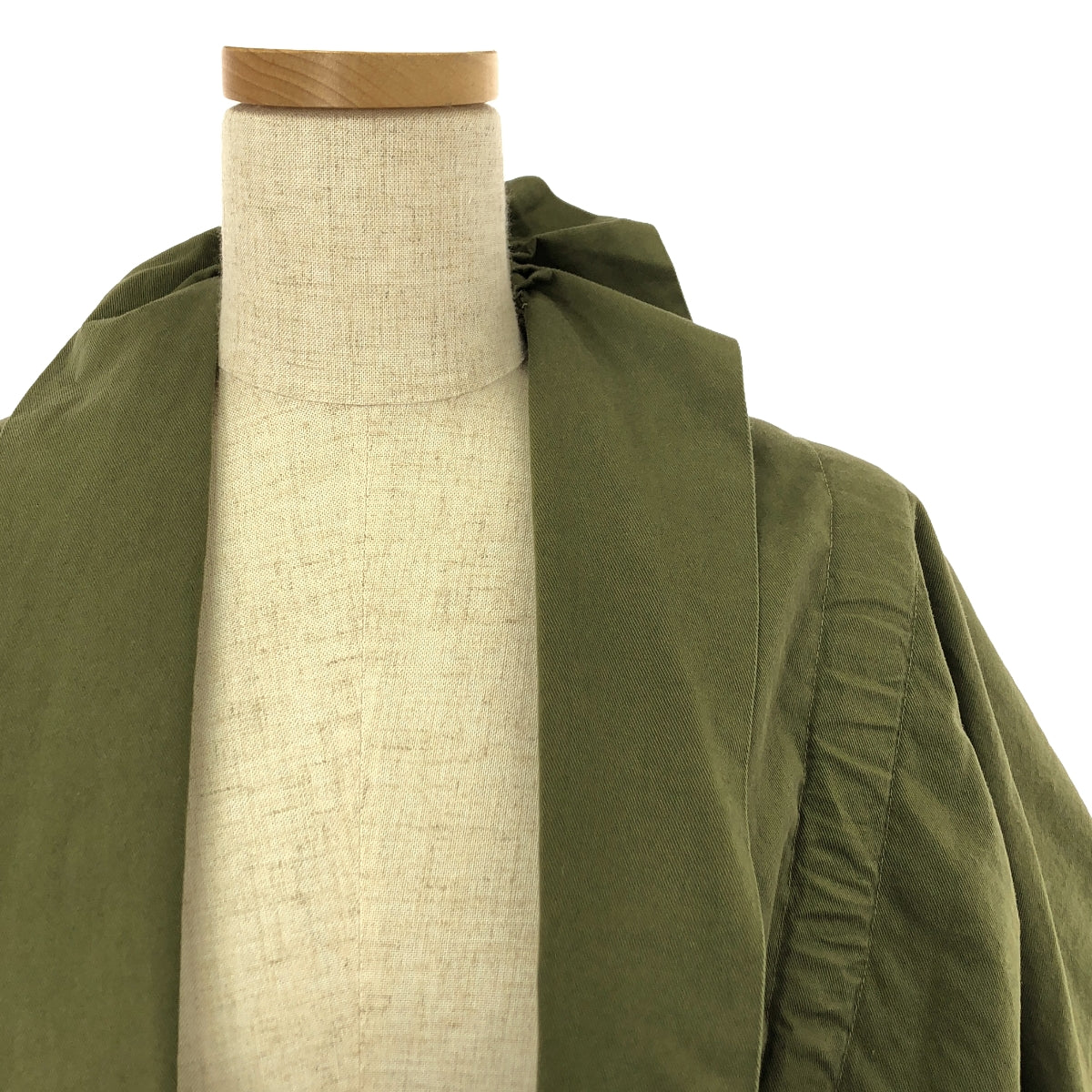 DRIES VAN NOTEN / 드리스 반 노텐 | 2020SS | 제품 염색 코튼 볼륨 슬리브 드로우 스트링 볼레로 재킷 | XS | 카키 | 여성